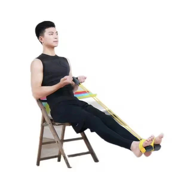 Fitness Übung Zugseil Langlebig Lila Yoga Pull up Seil Rohr Pedal Widerstand Band Sitzen Zugseil