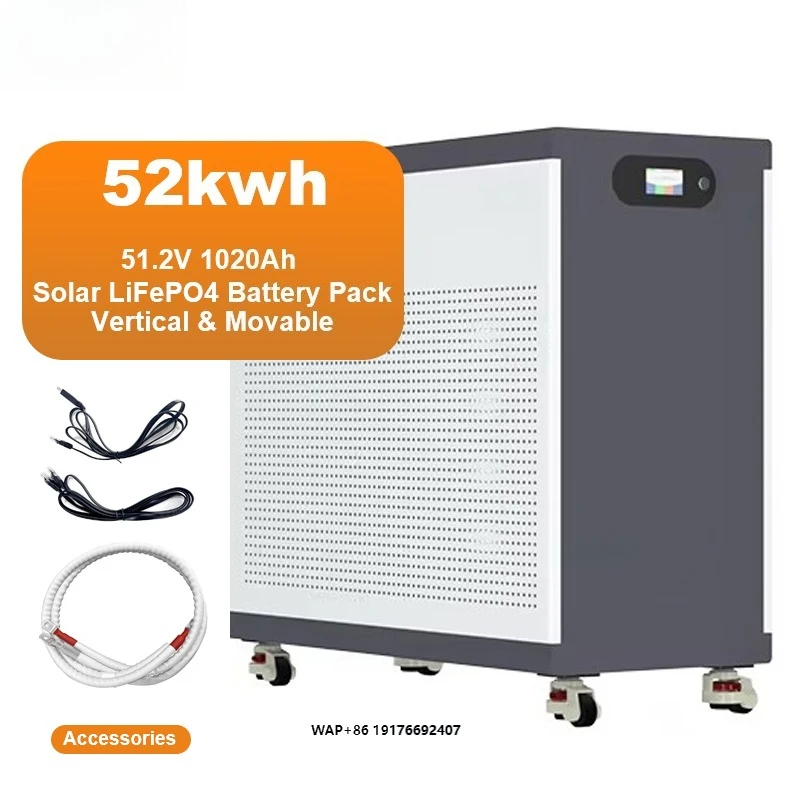 Haichen 30KWh 50kWh Mobile Home Energy Storage System 51.2V 300Ah Lithium Solar Battery Floor Mounted Lifepo4 Solar Battery Pack