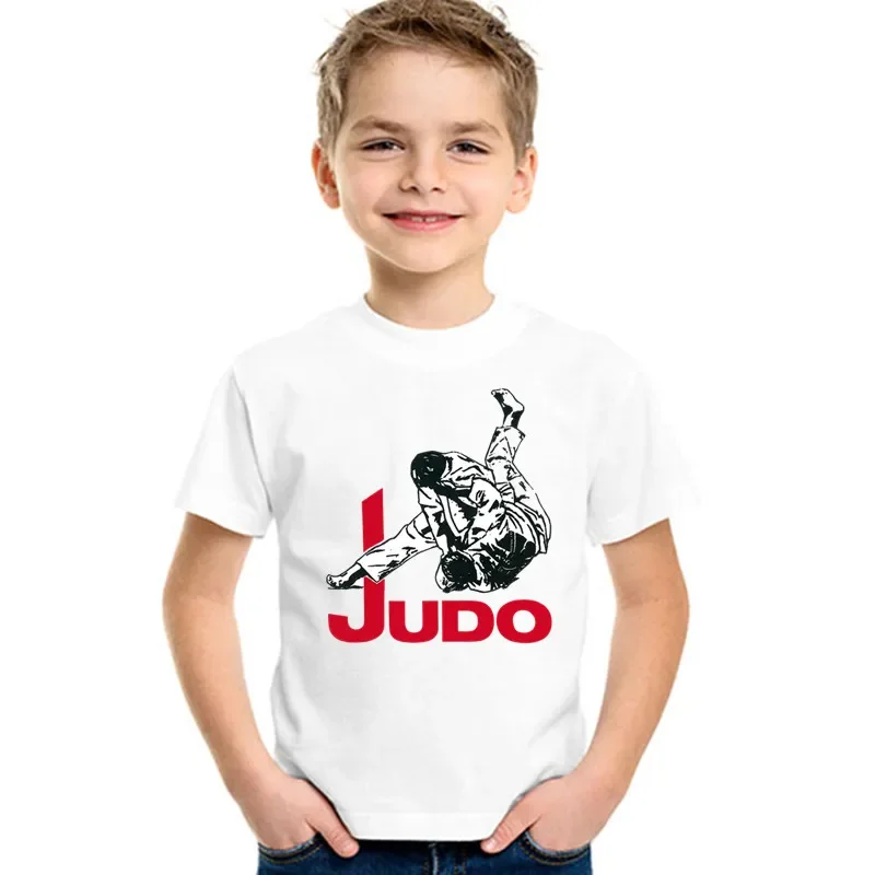 

Evolution Of Judo Print Boys T-shirt Summer New Fashion Casual Short Sleeve Kids T shirt Baby Girls Clothes Children Tops,HKP402