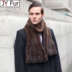 Men Women Mink Fur Shawl Good Gift Real Fur Scarf Genuine Mink Scarf Hand Knitted Mink Scarf Winter Real Mink Fur Scarf