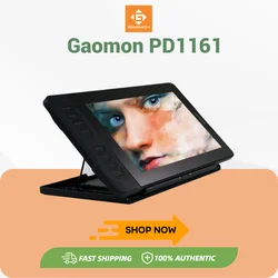 GAOMON PD1161 IPS HD Graphics Drawing Display Digital Tablet Monitor With 8 Shortcut Keys & 8192 Levels Battery-Free Pen