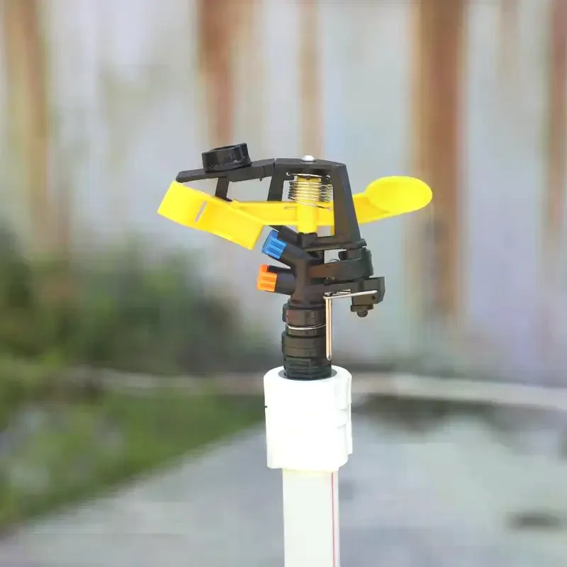 Adjustable Spiked Rocker Impact Sprinkler Anti-corrosion Stable Spike Nozzle for Yard Lawn Agriculture Watering Use