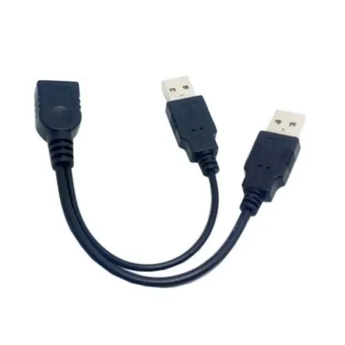 Кабель для передачи данных и передачи данных CYDZ BK, USB 2,0, разъем а, двойной A, дополнительный кабель для жесткого диска 2,5 дюйма
