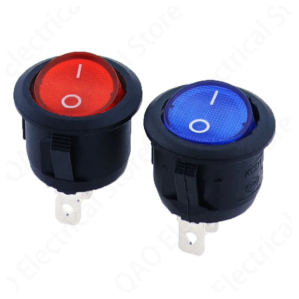 1PCS 12v led switch 20A 12V Light Switch Power Switch Car button lights ON/OFF 3pin Round Rocker Switch