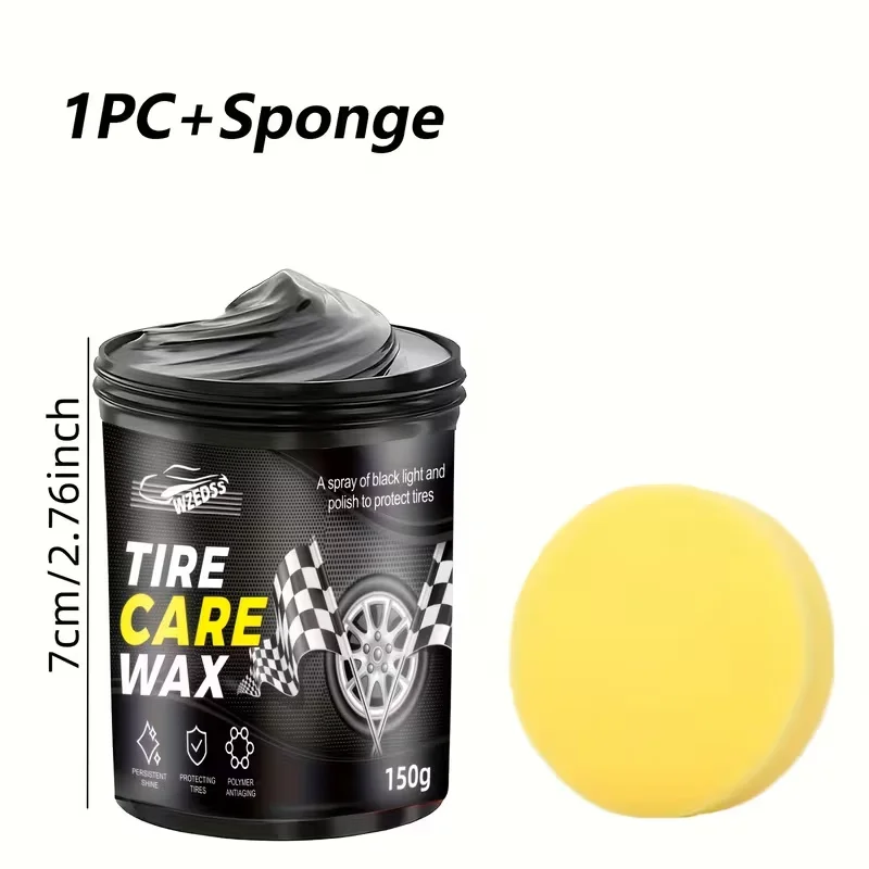 Premium Car Tire Shine Wax Ultra Gloss Long Lasting Brightener for Auto Tyres