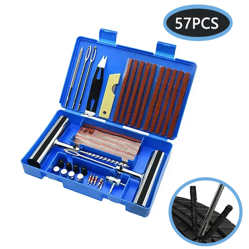 Car Tire Repair Tool Tire Repair Kit Studding Tool Set Auto Bike Motorcycle Tire Repair Puncture Plug Car Accessories