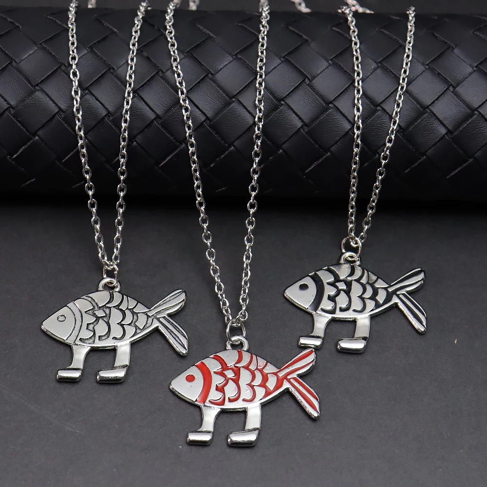 Cute Fish with Legs Necklace E - Body Jewelry Leg Chain ulasan dan harga