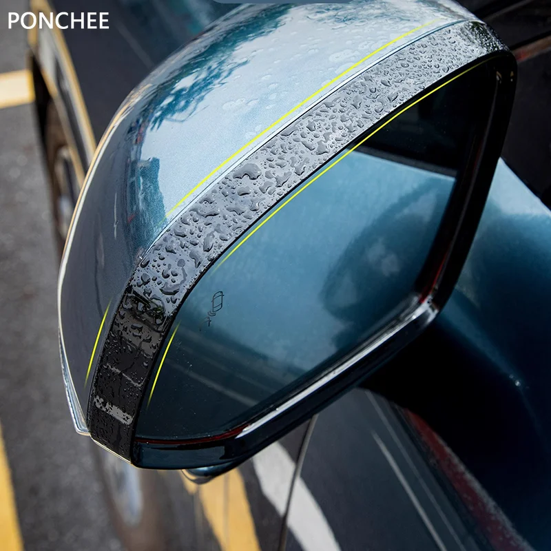 

For Lynk&Co 900 2025-2026 Rearview Mirror Rain Eyebrow Frame Rain Plate Rain Shield Automobile Modification Supplies