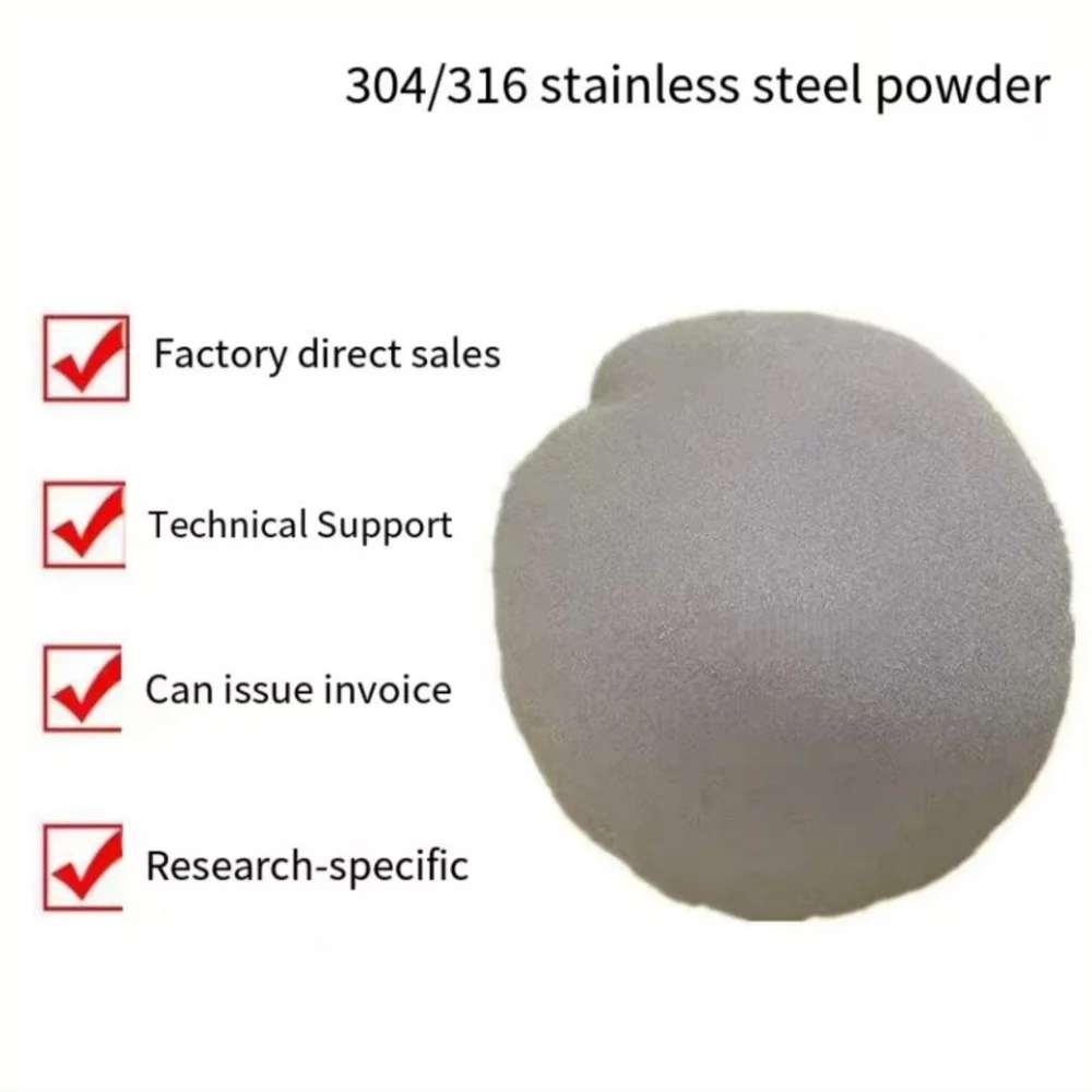 304 316 Spherical Stainless Steel Alloy Powder for 3D Printing And Injection Molding High-Quality Metal 316 Spherical Powder