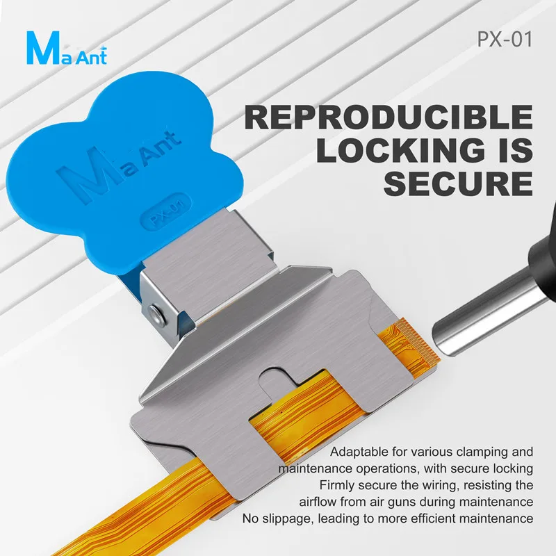 MaAnt PX-01 FPC Flex Cable Clip Flexible Ribbon Wire Holder Fixed Clamp for Mobile Phone PCB Screen Repair Maintenance Tool