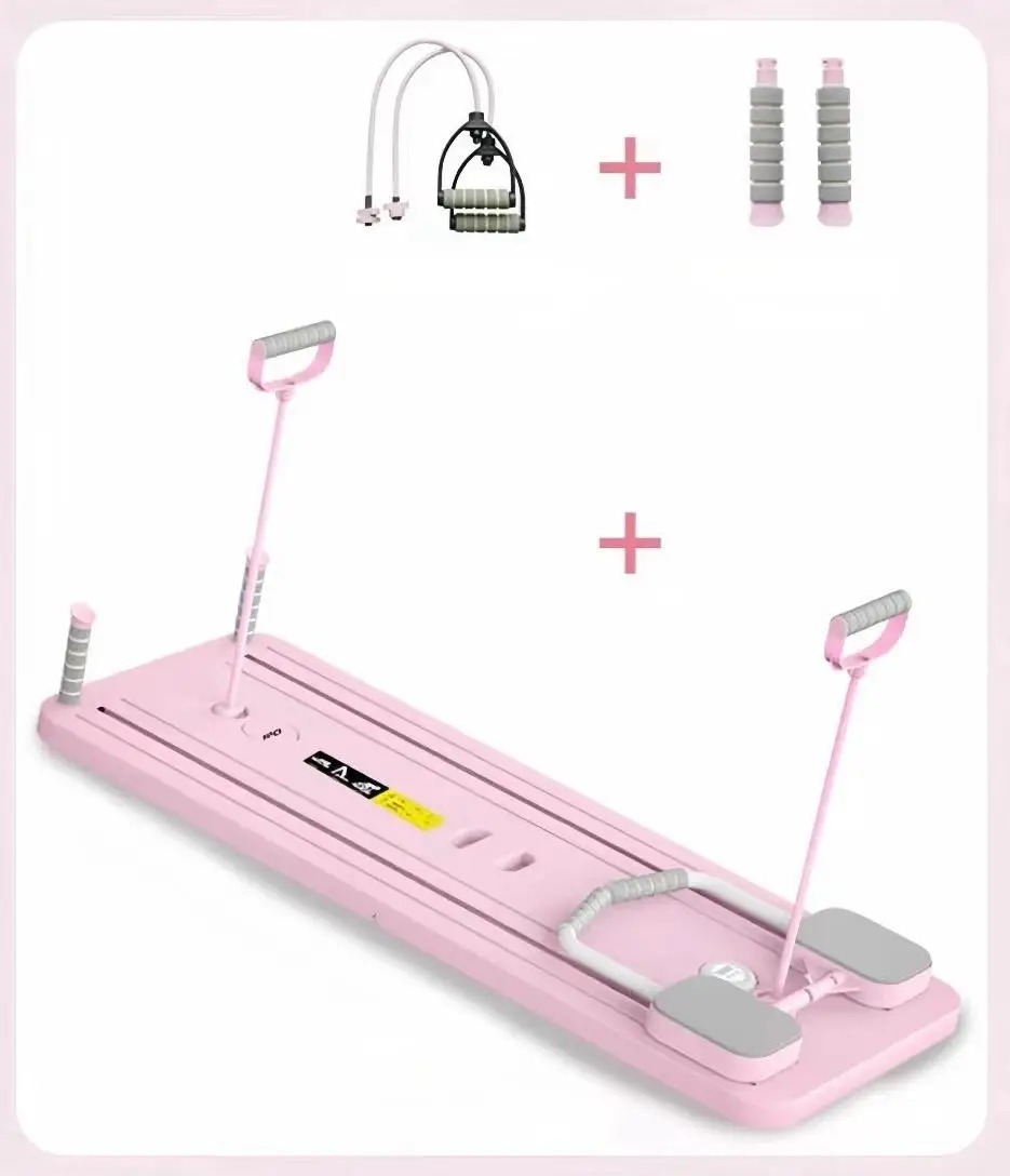 pilates-board-multi-functional-set-resistance-bands-pp-material-unisex-stylish-small-gym-equipment-abdominal-slimming-postnatal