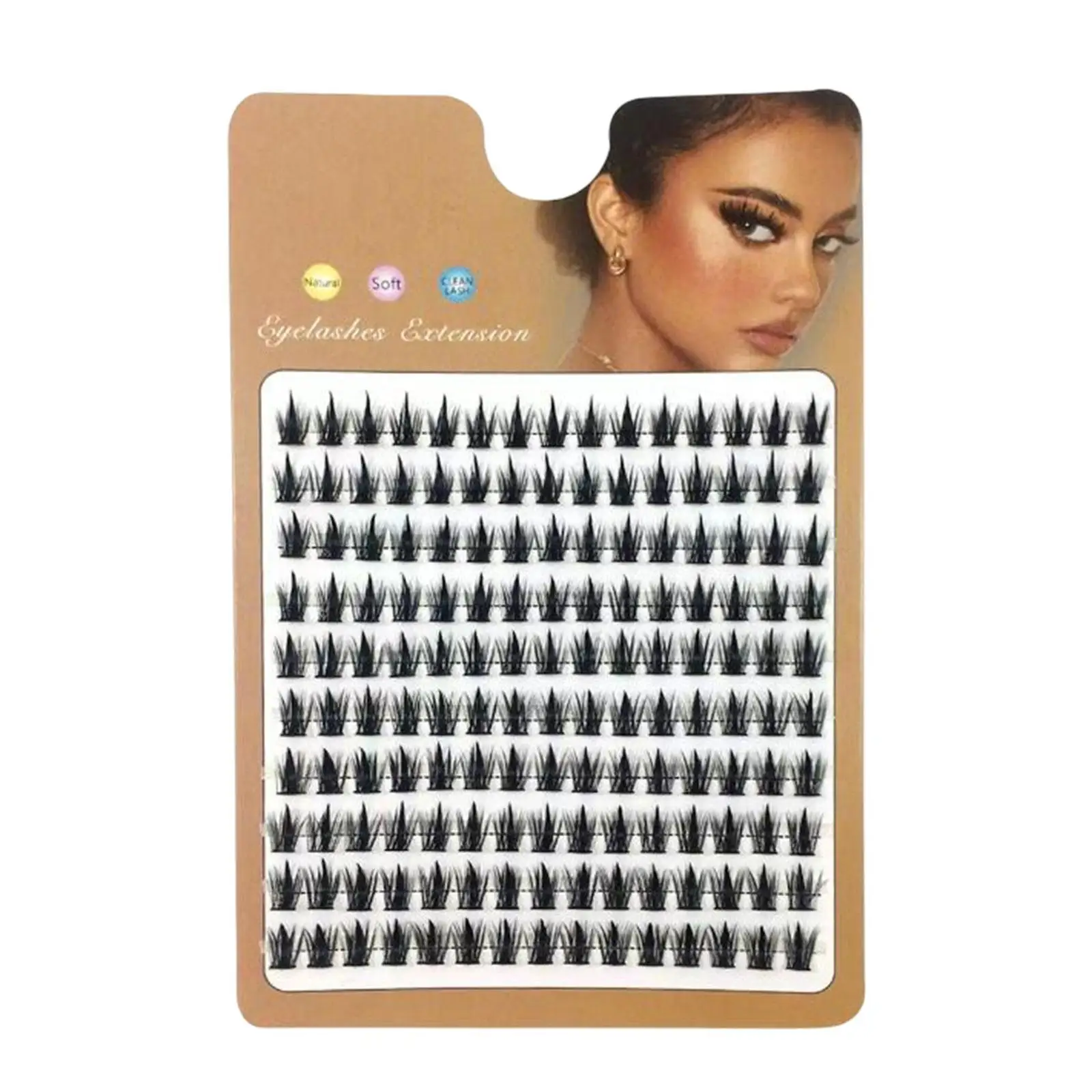 Makeup Individual Lashes Eyelash Extension Fake Lashes Wisps Bushy Manga for Party Stage Performance Banquet Holiday Photography