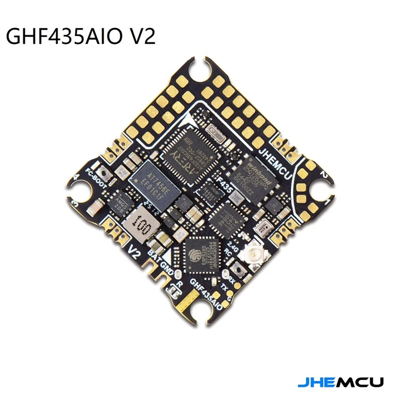 JHEMCU GHF435AIO V2 20A FPV Quadcopter F435 2-4S AIO flight controller ELRS 2.4G For Drone Airplane