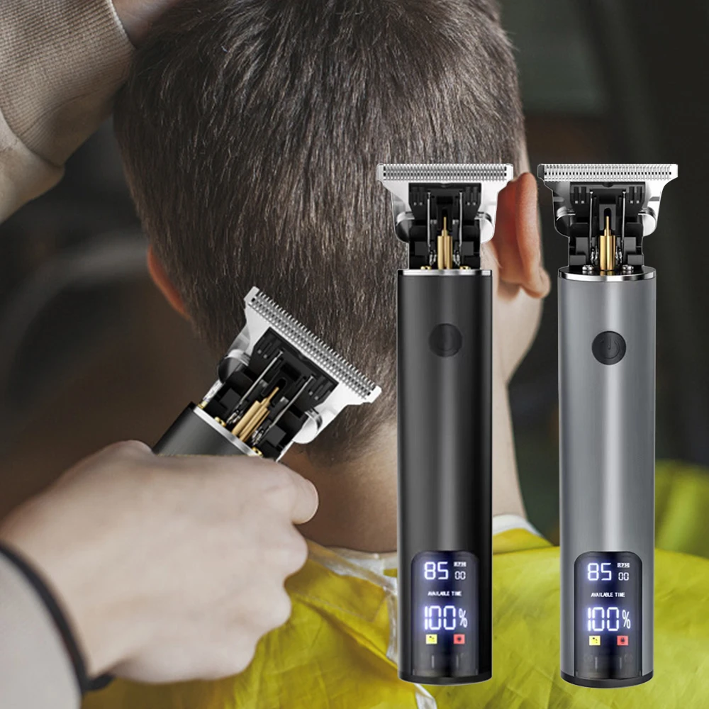 Professional Electric Hair Clipper - Fast Charging Bald Head Trimmer with Oil for Carving Home & Barber Use