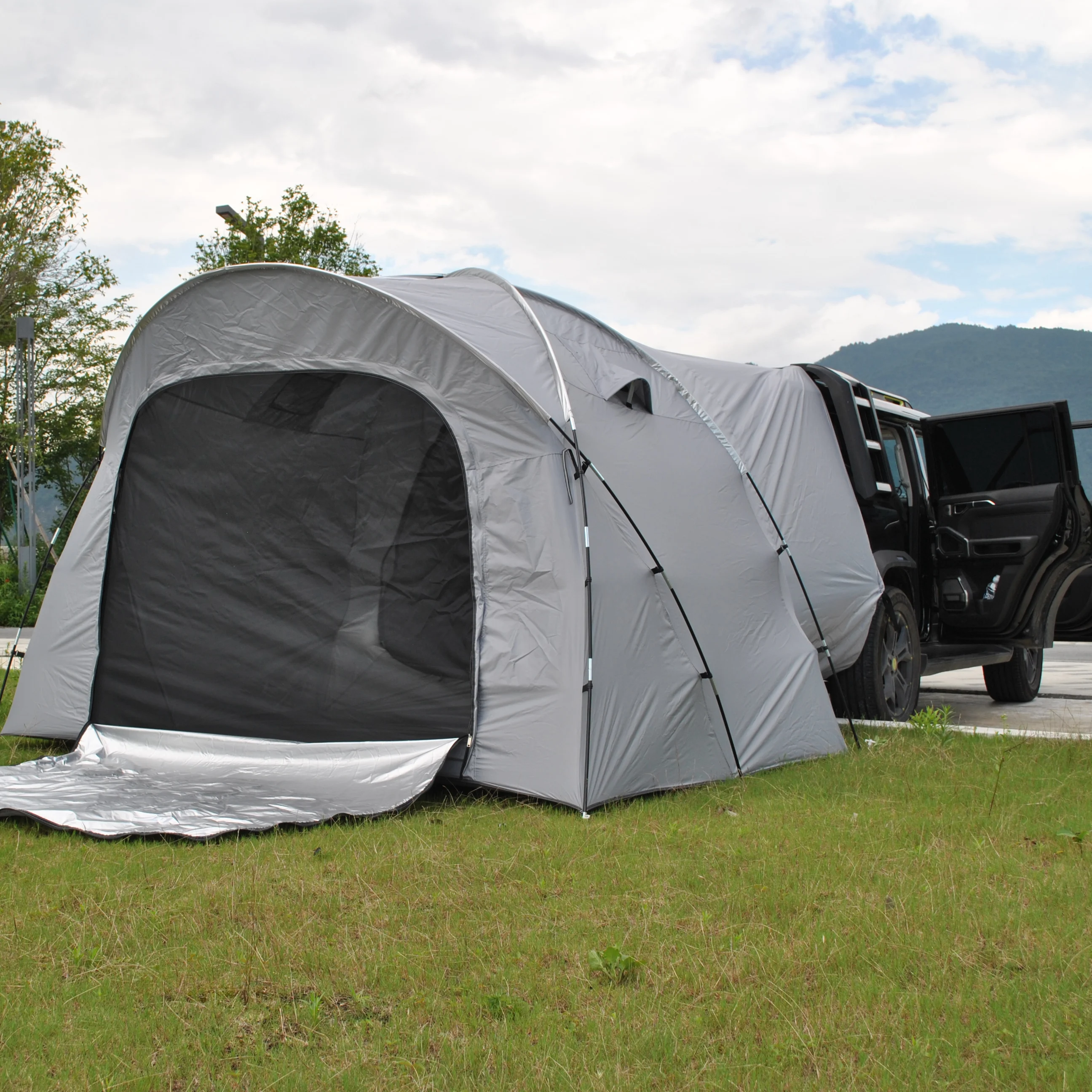 SUV Tent, 5-9 Person Rectangle Car Tent for Family, Waterproof for Car Camping, Large Camping Tents for SUV, Van, Jeep, Pickup