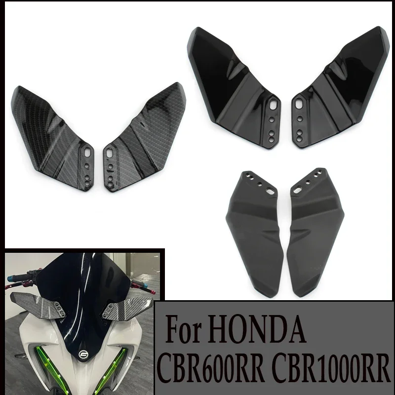 

Motorcycle Fairing Front Winglet Aerodynamic ABS Wing Kit Spoiler Wing For Honda CBR600RR CBR1000RR 2012-2019