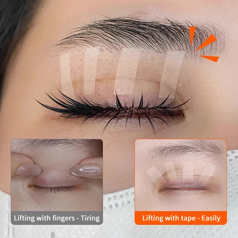 3 pcs Eyelashes Extension Tape PE Adhesive Tools Under Eye Pads For Micropore Lashes Grafting Supplies Lash Lifting Tapes