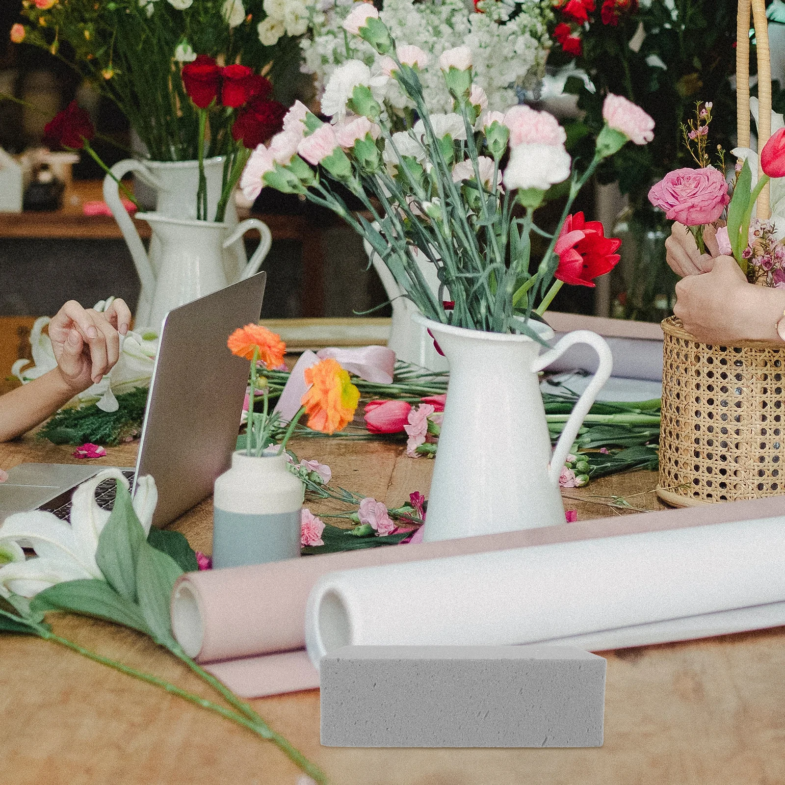 

8Pcs Floral Foam Bricks Durable High Density Practical Flower Mud for Wedding Party Flower Shop Arrangement Tools