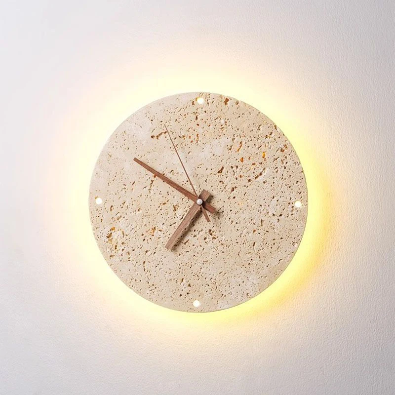 Vintage Wall Clock Nordic Circle Living Room Decoration Clocks Modern House Interior Ornaments Wall Clock Creative Design Clocks