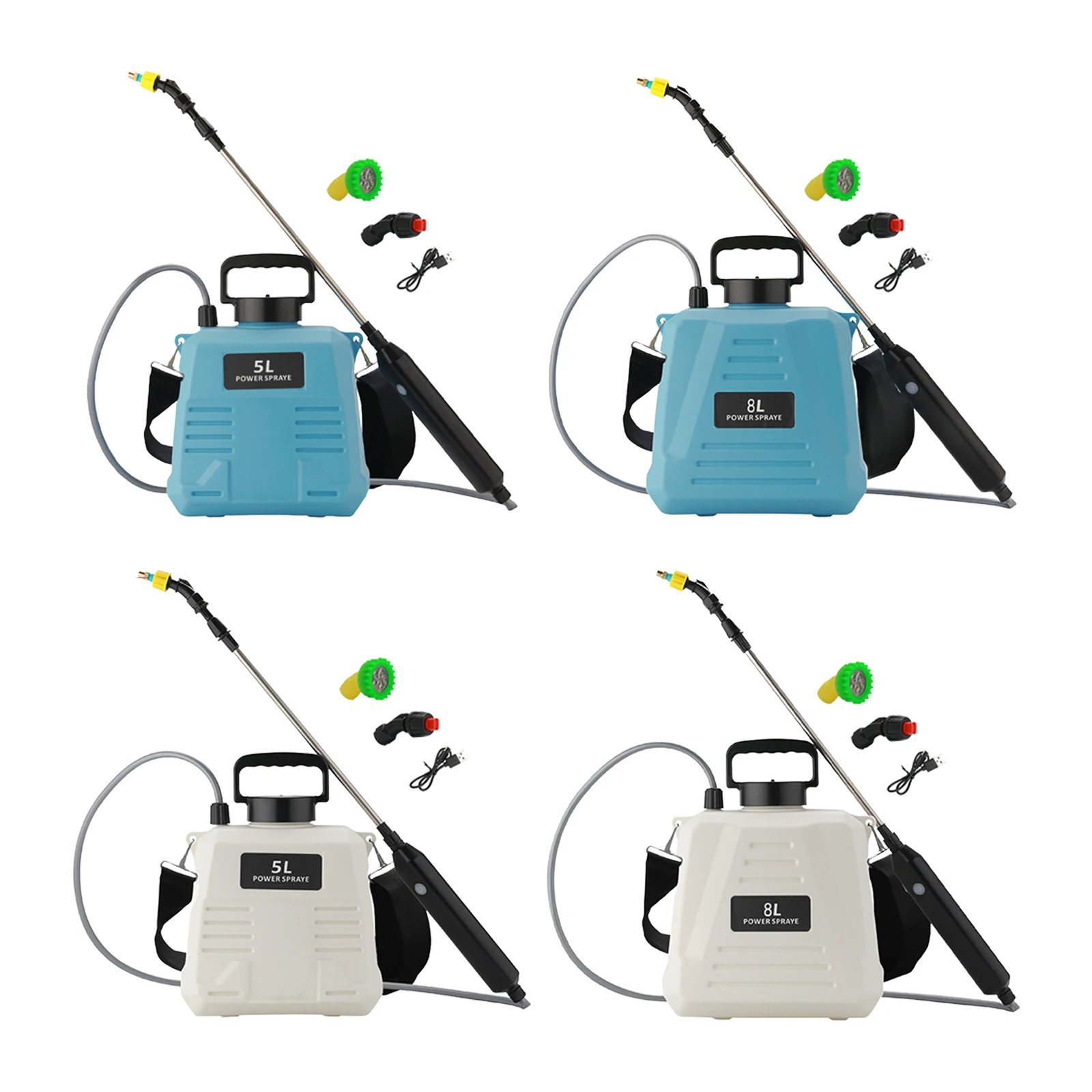 Electric Sprayer 5L/8L Watering Can With Spray Gun Automatic Garden Plant Mister USB Rechargeable Irrigation Tool