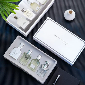 Image Brand Perfume Men Cologne 100ml Gift Box 4PCS Set Profumo Uomo Lasting Fragrance Spray Floral Scent Pheromone Parfums Homme