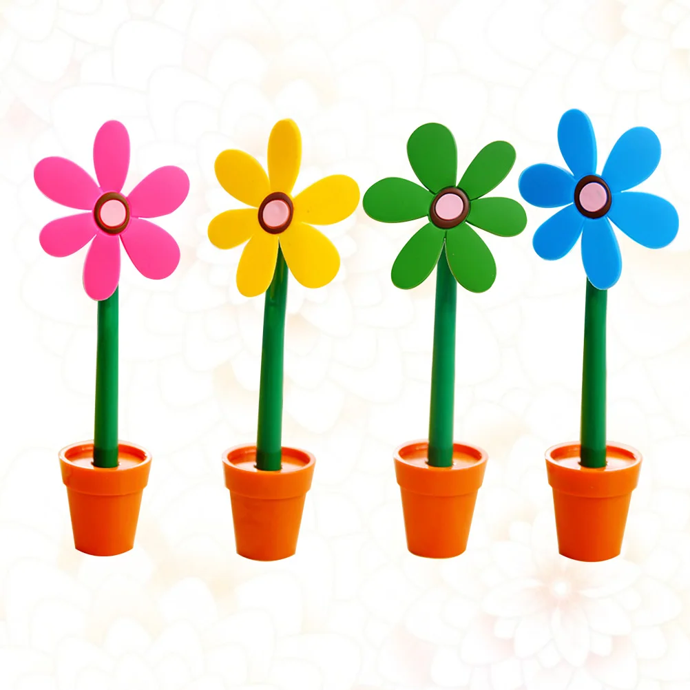 

Flower Pot Shape Pen Writing Pens Cartoon Creative Ballpoint Novelty Stationery