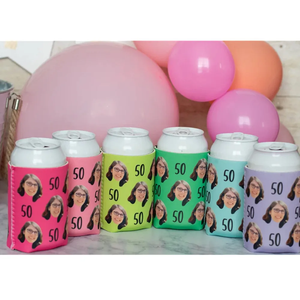 

Personalized Can cooler, custom picture can cooler, funny birthday favors, 40th birthday, 30th birthday. 50th birthday decoratio