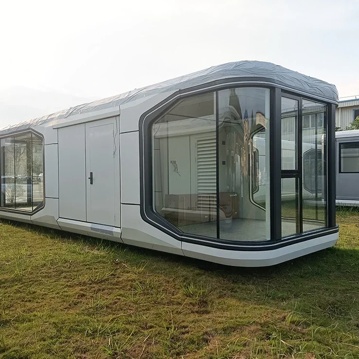 

Intelligent Household Whole Decorate Modern Outdoor Mobile Ready For Precast Household Cap sule Deluxe Hotel Holiday Home