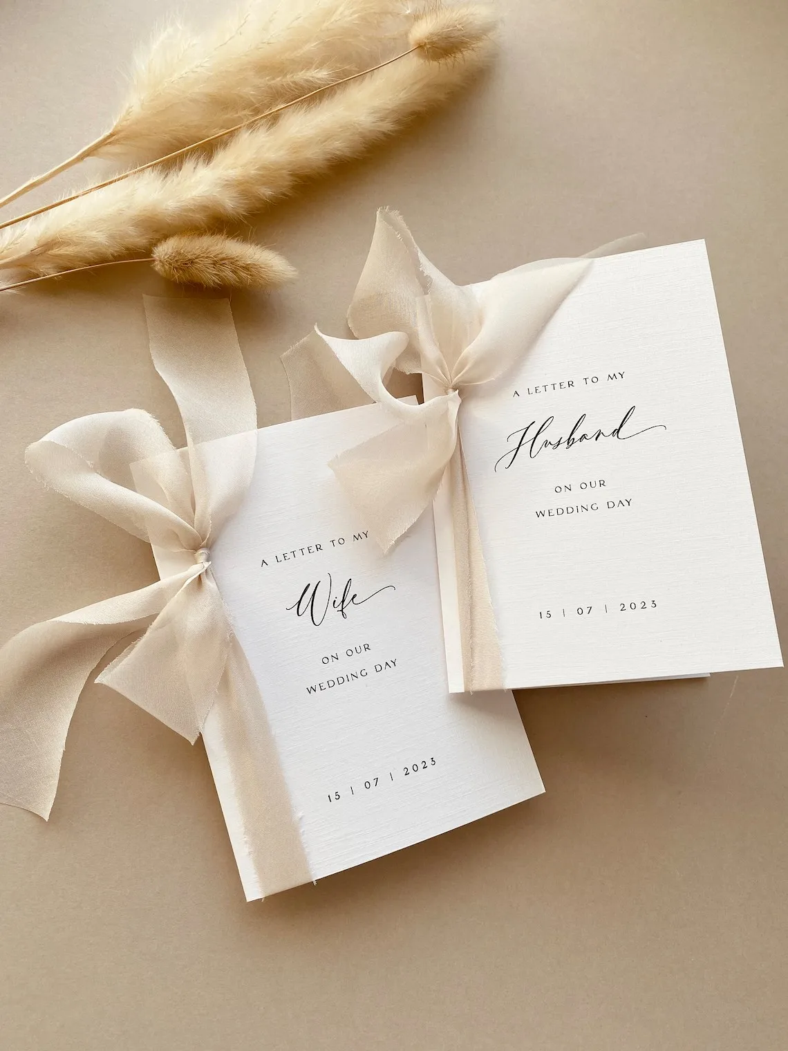 BRONTË - Wedding Letters to My Bride, Groom | Books Set | Write Letter to Husband to Be | Wife to be | Personalised Minimal with