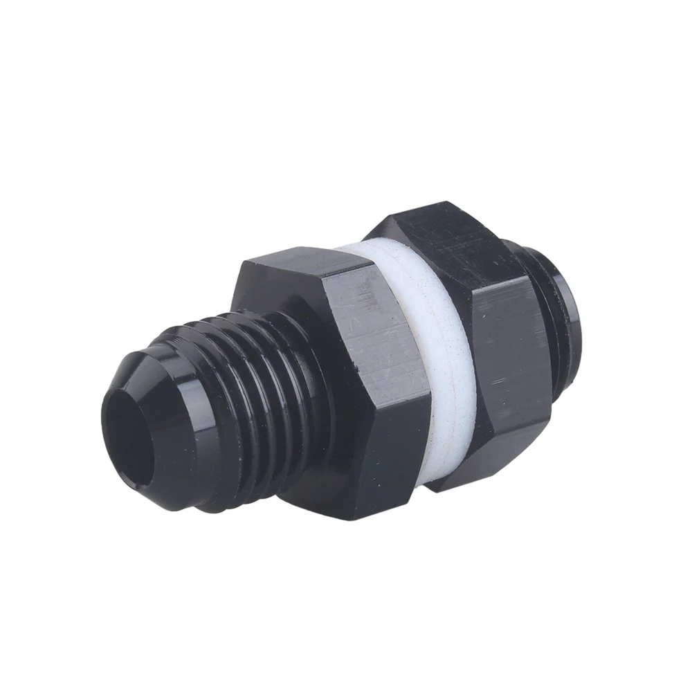 Aluminum Fuel Cell Bulkhead Fitting AN6 Accessories Black Fuel Cell Bulkhead Adapter Fitting