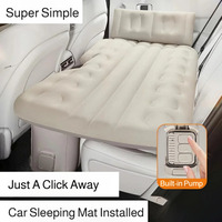 Car Back Electric Inflatable Bed One-touch Inflatable Thick Air Cushion Portable Sleeping Mattress Pad Suitable for Travel
