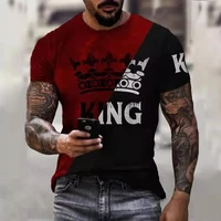2024 nouveau T-shirt surdimensionné pour hommes décontracté à manches courtes Hip Hop visage souriant imprimé grande taille T-shirt pull hommes T-shirt haut 4