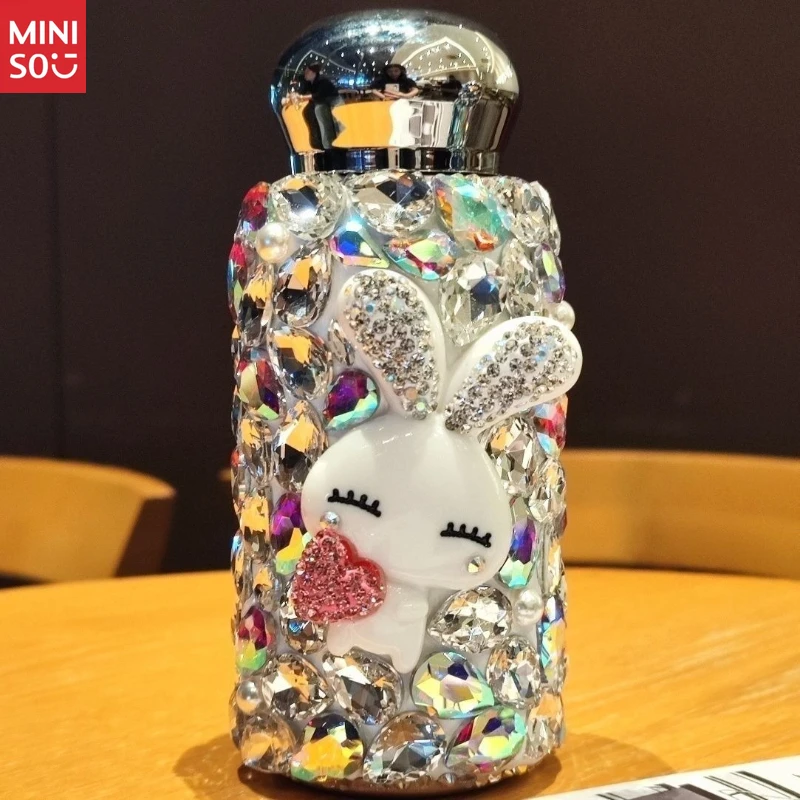 

Термос Miniso Jade Rabbit с кристаллами и шипами, 260 мл, элегантная термос в подарок