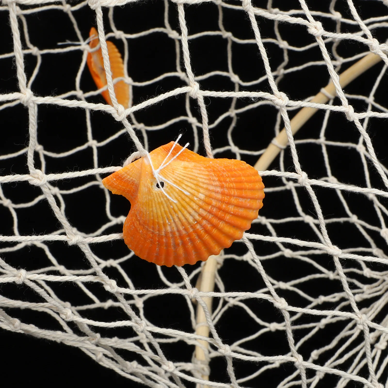 

Fish Net Decor Bright Color Bamboo Shell Rustic Coastal Nautical Home Bathroom Beach Theme Ocean Party Decorative Wall Hanging