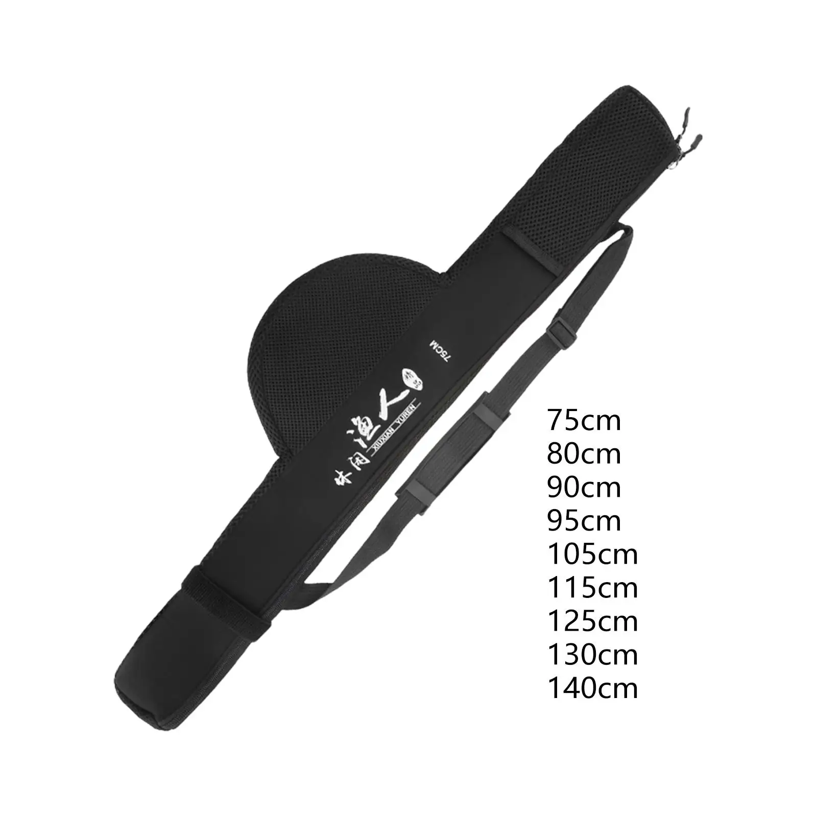 

Hard Shell Fishing Rod Bag Foldable Protective Tackle Storage Case with Strap for Travel and Outdoor Use