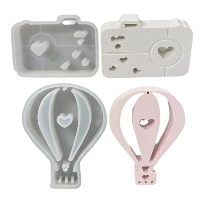 Creative Jewelry Decoration Moulds Delicate Hot Air Balloon Camera Silicone Mold for Home and Office Decoration