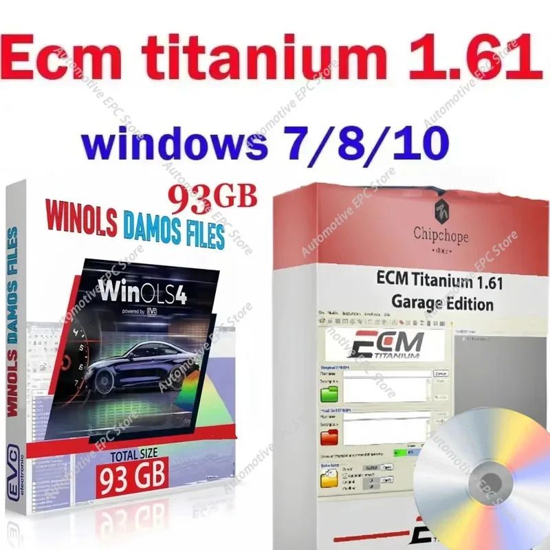 

2026 ГОРЯЧИЙ НОВЫЙ ECM TITANIUM 1,61 с 26000 + драйвер ECM 18259 + драйверы для электронного инструмента + Winols 4.7 Программное обеспечение для настройки Windows 7/8/10