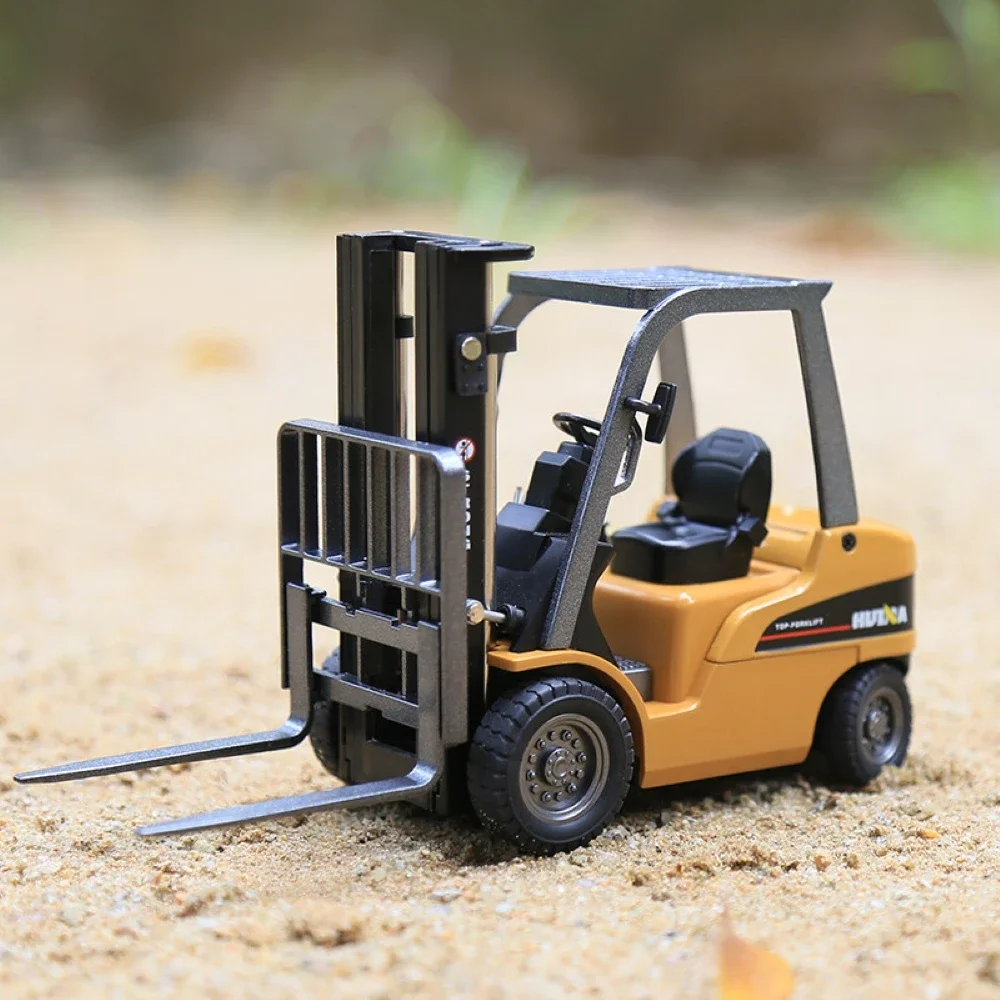 HUINA 1/50 High Simulation Alloy Toys Die-cast Navvy Loader Bulldozer Engineering Construction Car Toys for Boys Kids Xmas Gifts