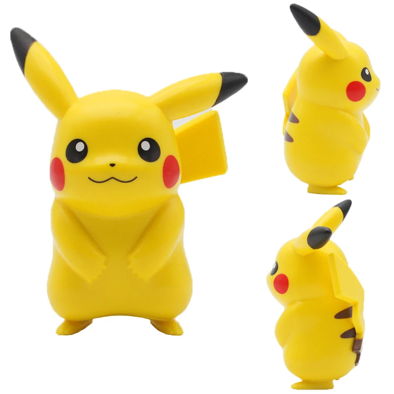 2023 Set Pokemon Anime Figure Toys Pikachu PVC Cake Car Decoration Ornaments Action Figure Toys Model Children Birthday Gifts