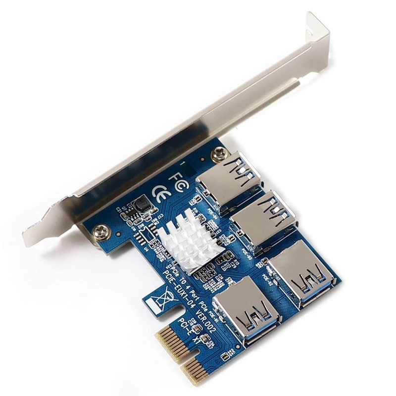 

PCIE PCI-E PCI PCI-E Райзер-карта PCI-E, 1X до 16X, от 1 до 4 USB 3,0, слот, усилитель, концентратор, адаптер
