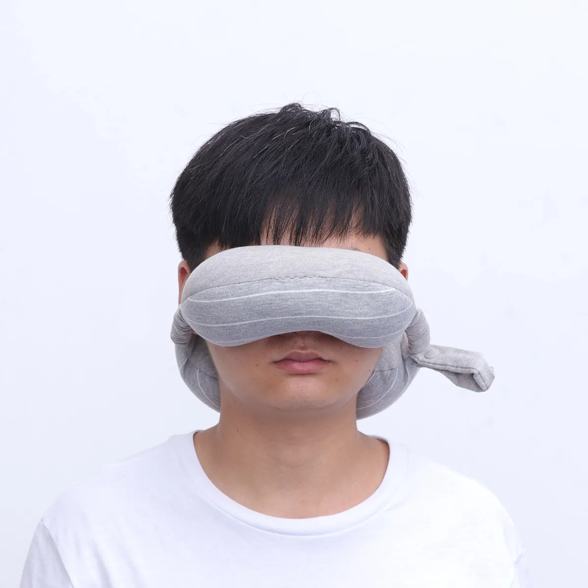 1Pcs U-Shaped Eye Mask Pillow Soft Pure Cotton Fabric Gentle on Skin Non-Deforming Pressure Relief Travel Neck Pillow