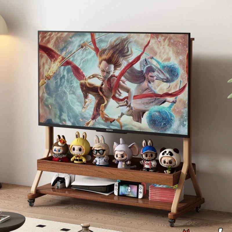 

Retro Homestay TV Stands Living Room Simple Meeting Room Mobile TV Stands Storage Wooden Furniture Estante Para MHDSJ