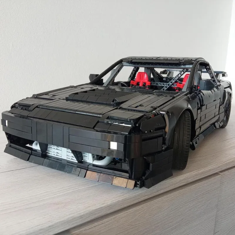 New Moc 1:8 Scale 180SX / 240SX Type X Supercar Racing Car Vehicle Sport Model Buiding Block Bricks Toys Kids Birthday Gifts Boy