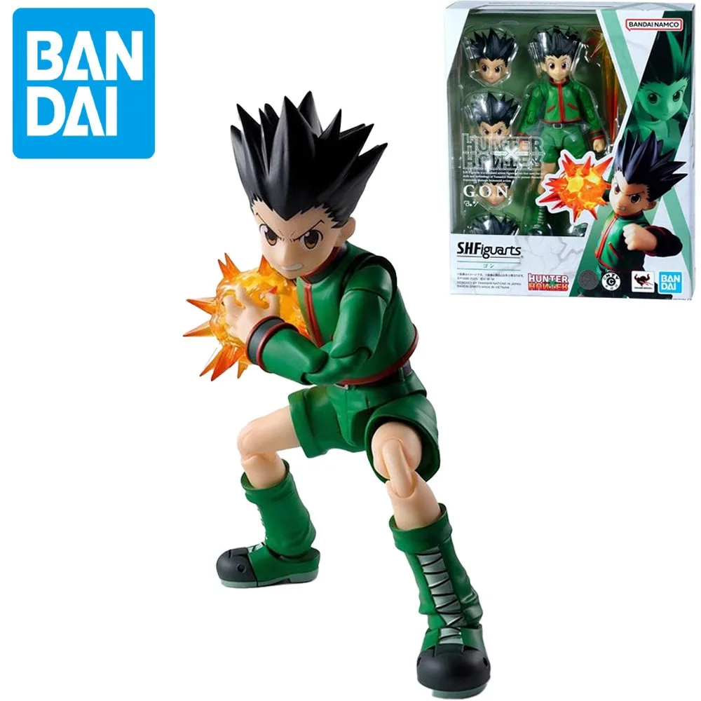 

Original Box Bandai SHF Hunter X Hunter GON SUPER ACTION Figure Finished Model Kit Anime Full Action Toy Gift for Kids in Shock