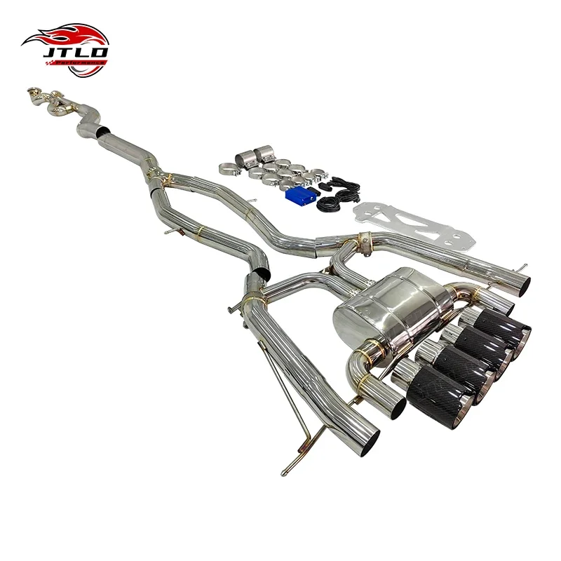 

JTLD 304SS Выхлопная система с одним средним трубом Valvetronic для BMW M3 M4 G80 G82 G8x S58 V6 3.0T 2019-2023 Выпускной клапан Catback