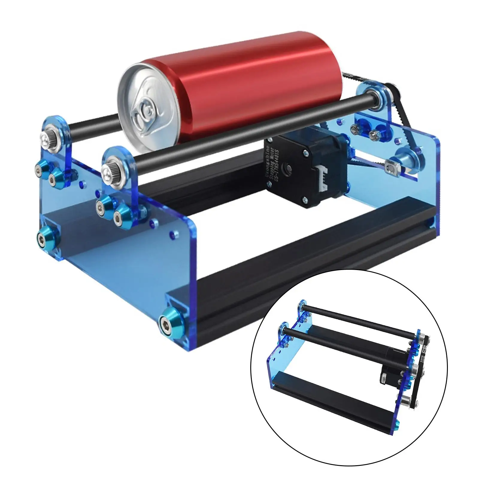 Engraver Module Rotary Roller Engraver Cutter Machine Module Rotatable for Engraving Cylindrical Objects Cans Cups Pens Bowls