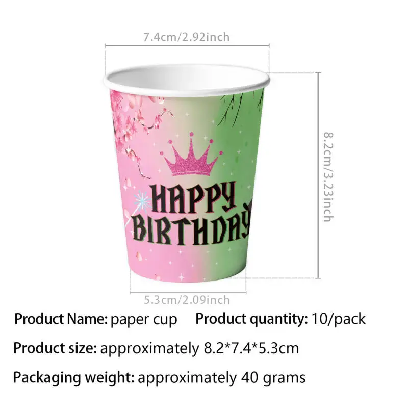 50 قطعة زينة حفلة عيد ميلاد الشريرة أدوات المائدة القابل للتصرف كأس لوحة المناديل راية مفرش المائدة الساحرة السحرية الاطفال لوازم الحفلات