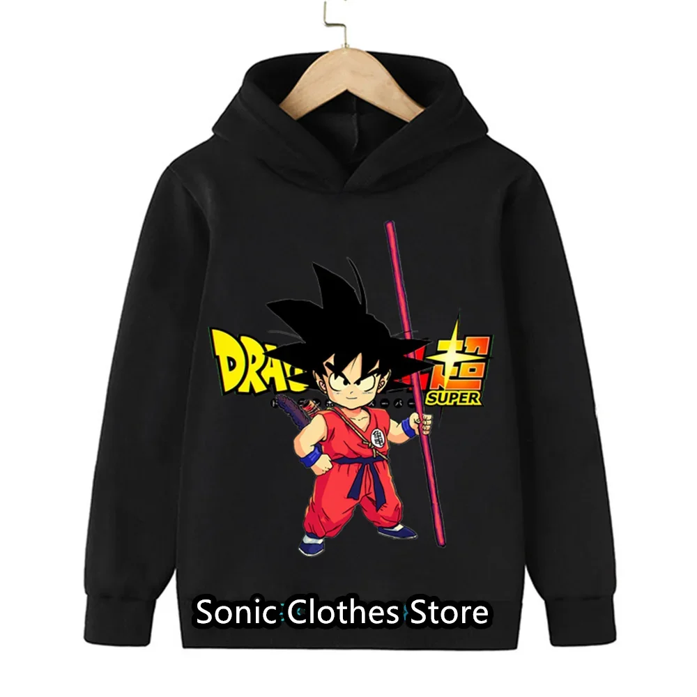 

Dragon Ball Kids Goku Sweatshirts Baby Boys Clothes for 2023 Autumn New Children's Clothing Kids Hoodies Vegeta 3d Sweatshirt