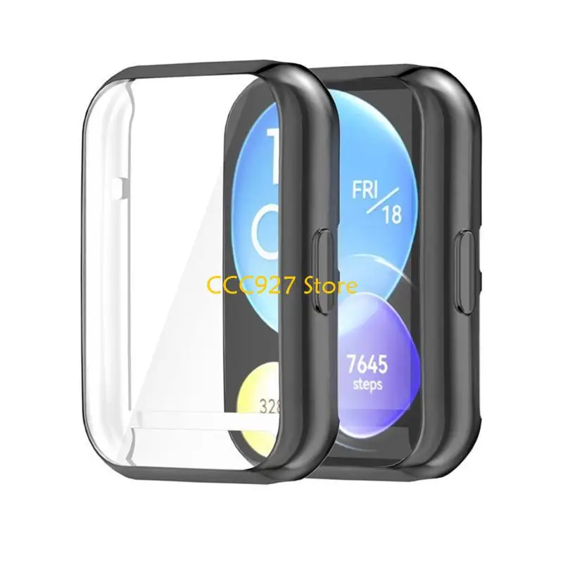 B03F Protective for Case for HuaweiWatch FIT2 Scratch-resistant Shockproof Frame Watch Screen Protector Cover for Shell