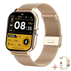 Reloj inteligente deportivo para hombre y mujer, pulsera con pantalla a Color de 1,69 pulgadas, control del ritmo cardíaco, compatible con Android e IOS, Incluye caja